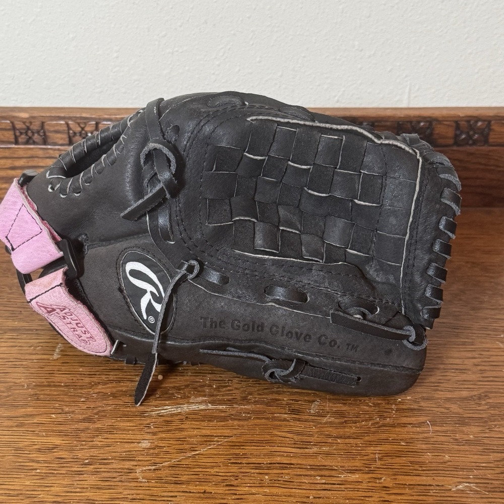 Rawlings RPT115PB 11.5" Youth Baseball Softball Glove RHT Pink Black